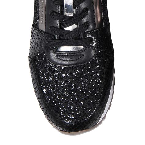 michael kors black sparkle sneakers|Michael Kors low top sneakers.